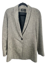 Dana Buchman Women's Wool/Viscose/Silk Jacket Blazer One Button Size 4