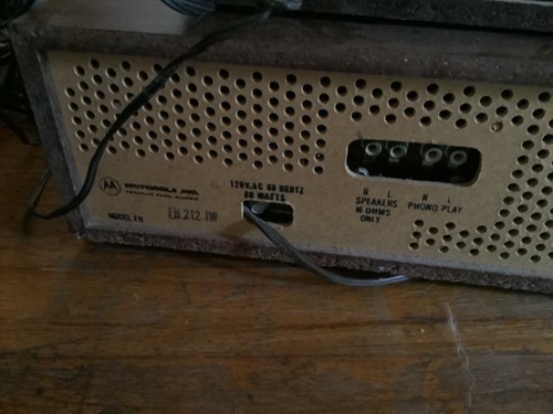 Vintage Motorola FH 212 Jw Solid State AM FM Stereo Receiver 8 track - Picture 4 of 6