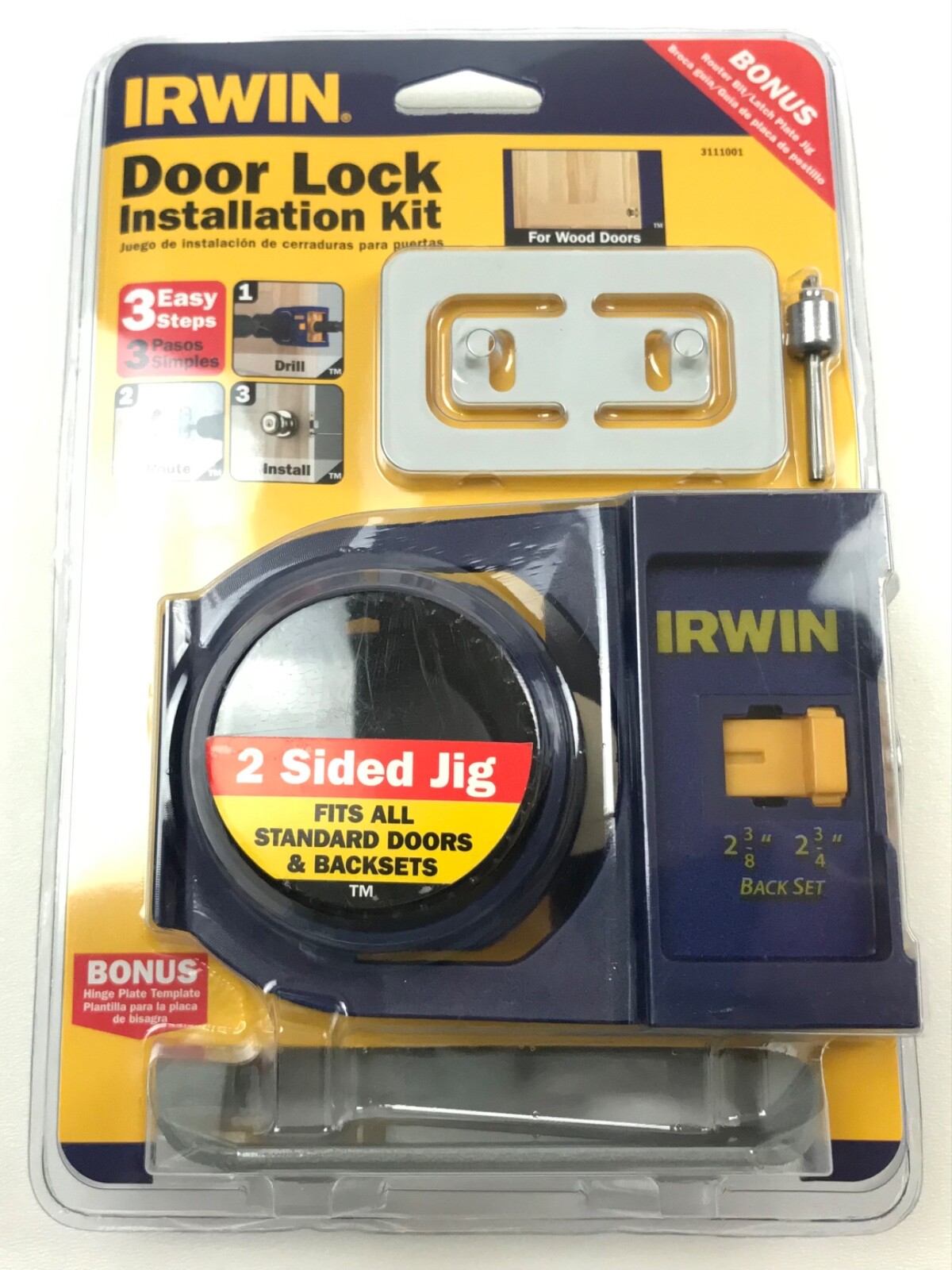 IRWIN Door Lock Installation Kit for Wooden Doors (3111001) eBay
