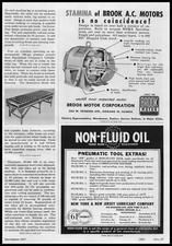 1957 New York & New Jersey Lubricant Co. Pneumatic Tool Non-Fluid Oils Print Ad
