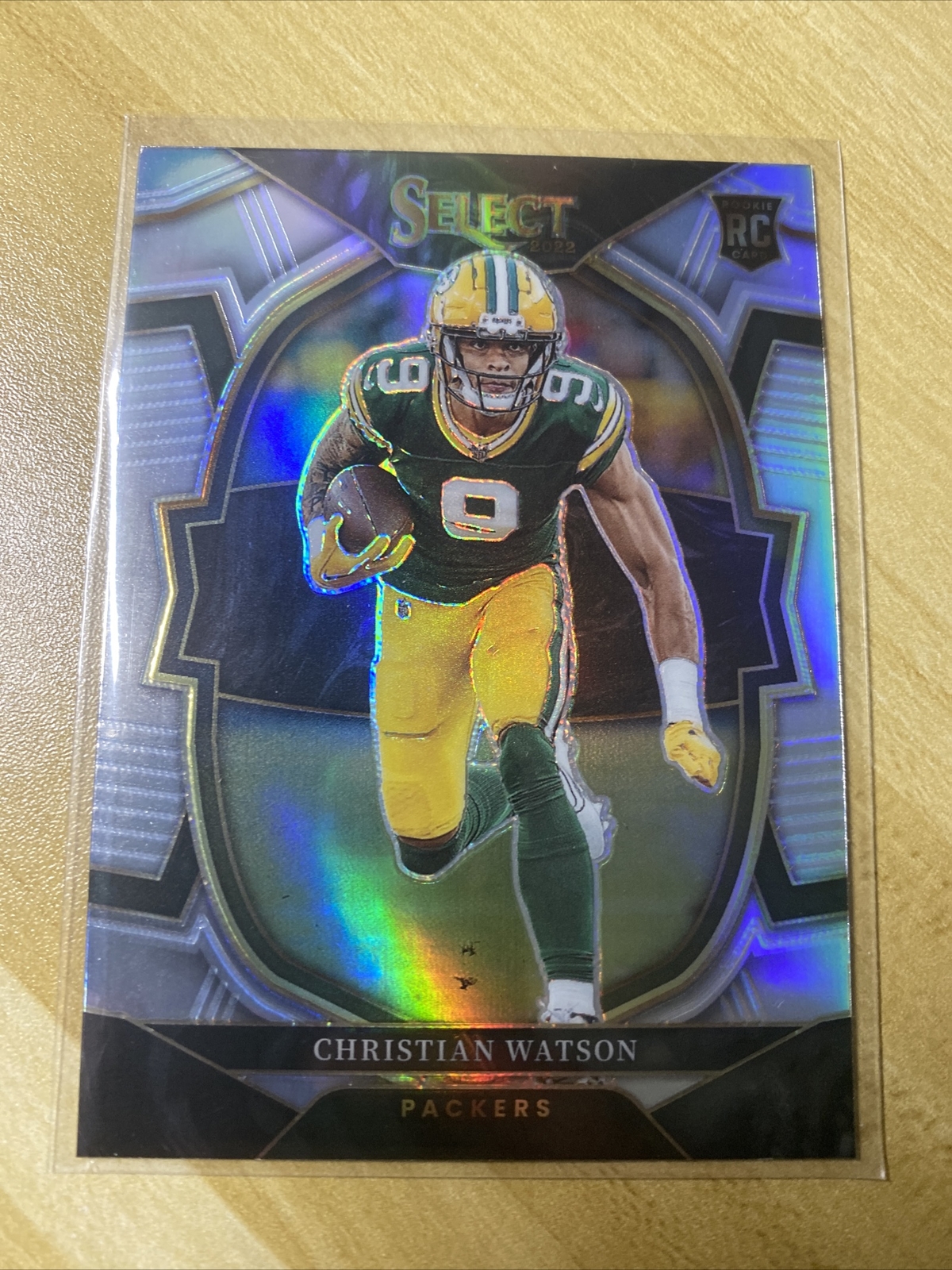 Christian Watson, Packers, 2022 Select, Green/Yellow Die-Cut, Concourse, RC, #53