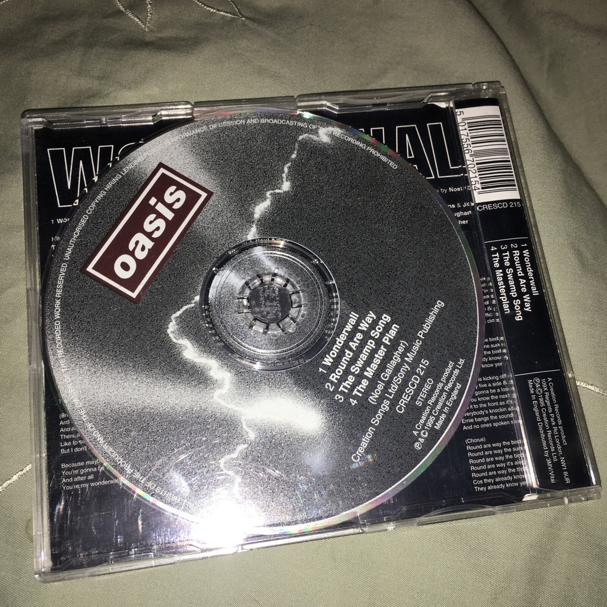 Oasis - Wonderwall UK CD Single CRESCD 215 | eBay