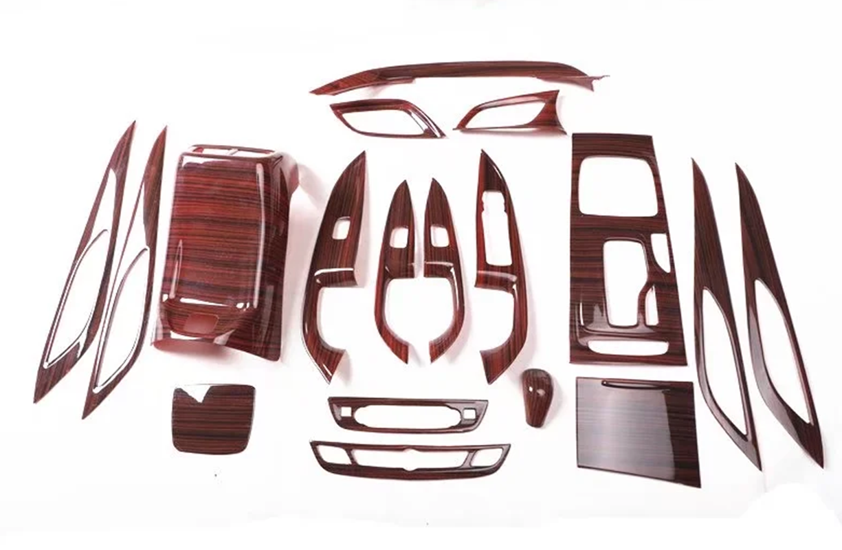 18PCS Peach wood grain Car Interior Kit Cover Trim For Buick Regal 2017