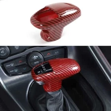 Carbon Fiber Gear Shift Knob Decor Cover Trim for Dodge Challenger/Charger 15+
