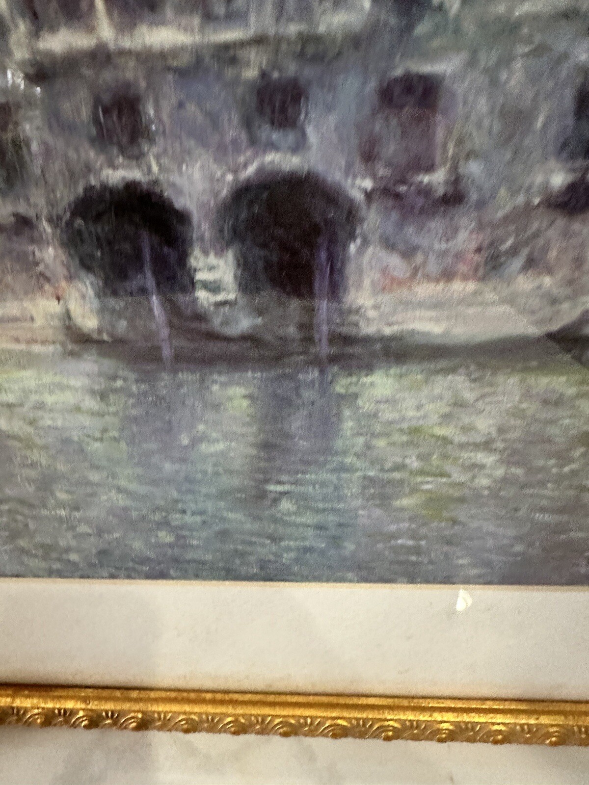 Venice, Palazzo Da Mula, 1908 by Claude Monet Matted Print Canal Gondola Houses