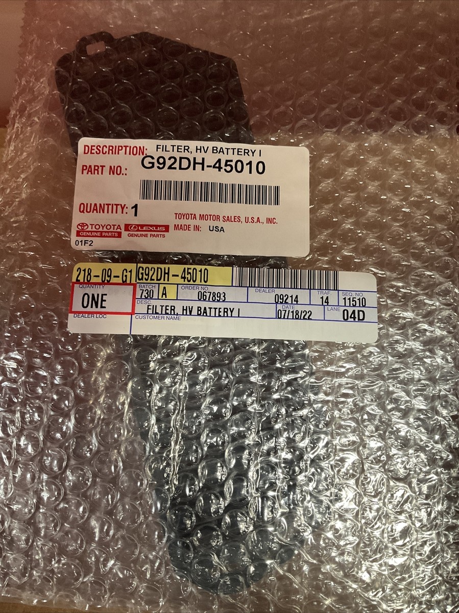 Filtre D'habitacle HV Origine Pour Toyota RAV4 Prime & Venza – Réf. G92DH-42010
