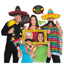 Fiesta Photo Booth Props Jumbo Sombrero Margarita Burrito Taco Cinco de Mayo