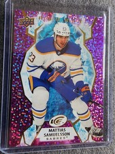 2021-22 Upper Deck Ice Hockey Mattias Samuelsson Rookie Pink Sparkle