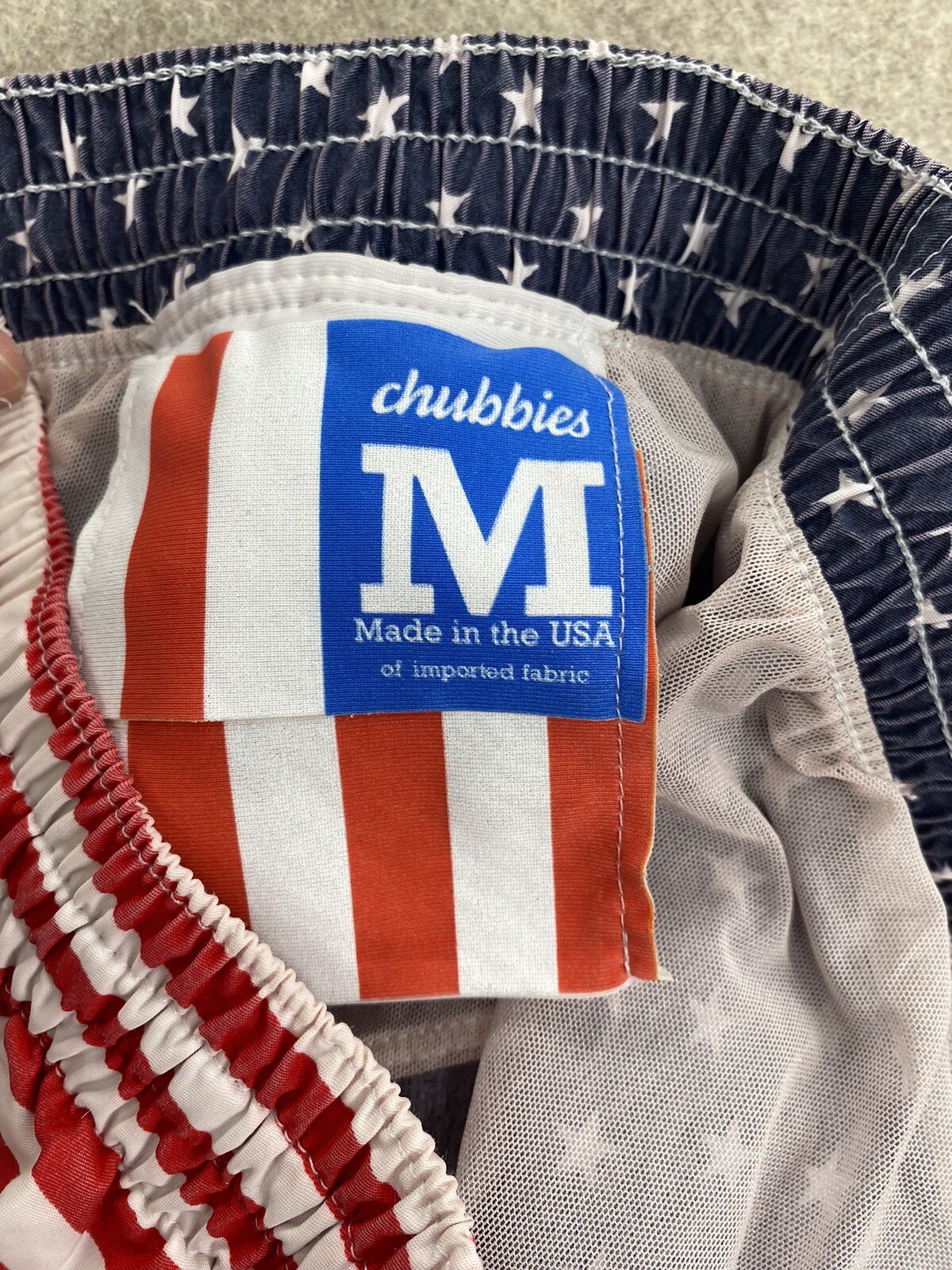 Chubbies American Flag Mens Shorts Made in America US… Gem