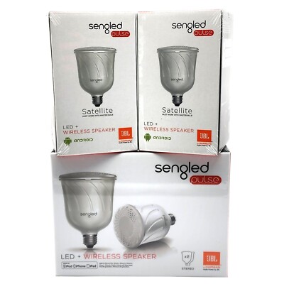 Sengled Pulse LED Kit JBL Speaker 4 x Edison E27 15w 600 Lumen Light Bulb Master