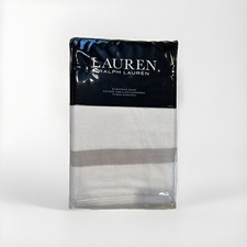 Lauren Ralph Lauren Carolyne Frame Euro European Linen Cotton Sham White/Grey