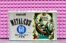 MAXELL METAL CD'S  60  1995 JAPAN TYPE IV  BLANK CASSETTE TAPE 1  SEALED 