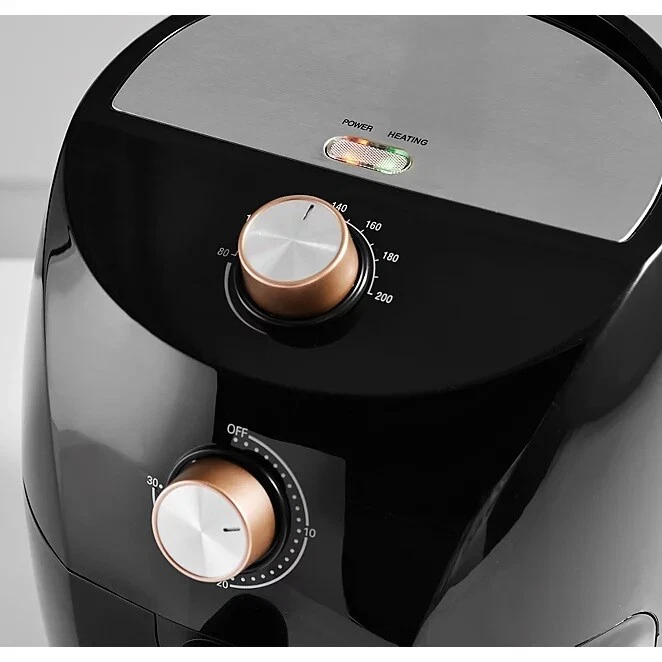 George Home GAF201RG 21 3.2L Digital Air Fryer Black Rose Gold