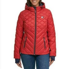 Tommy Hilfiger Women Hooded Packable Jacket Size large