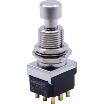 Footswitch, 3PDT, DeMont, Latching, Smooth-Click