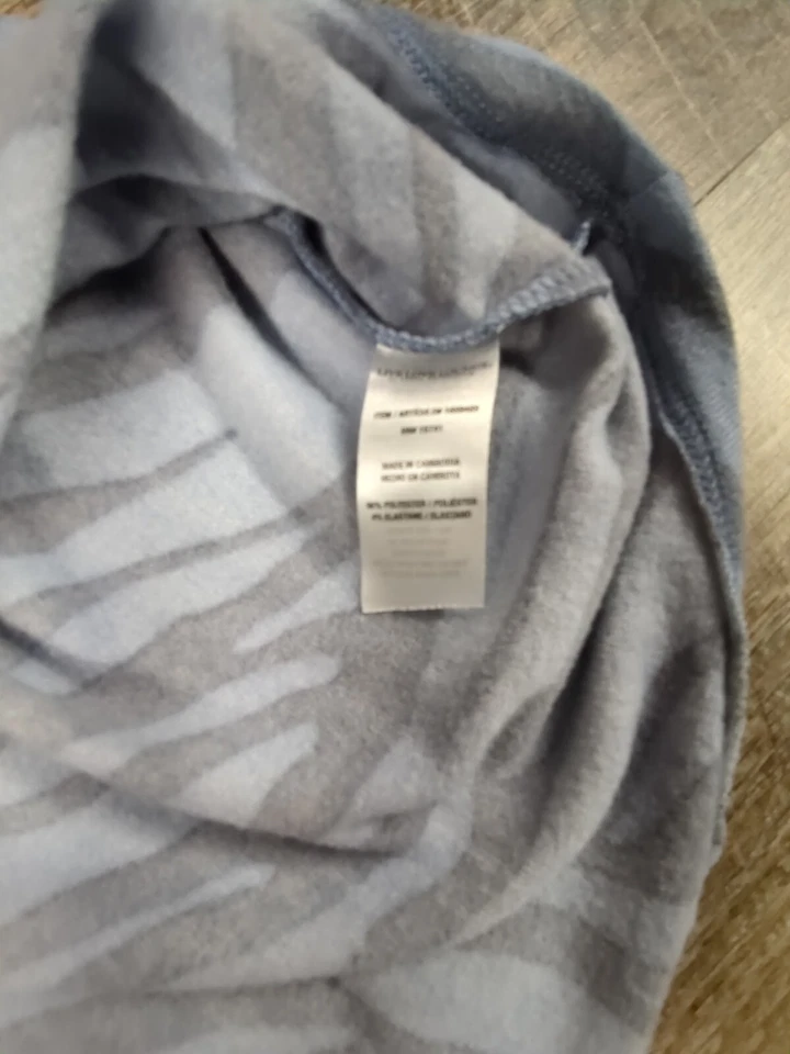 Camisa sin mangas LIVE LOVE LOUNGE Karen Neuburger azul cebra rayas L pijama/salón Foto 4 de 4