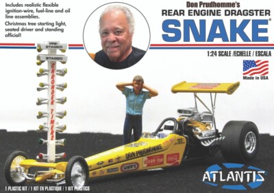 Don Prudhomme Snake Rear Engine Dragster 1/24 scale Atlantis Models
