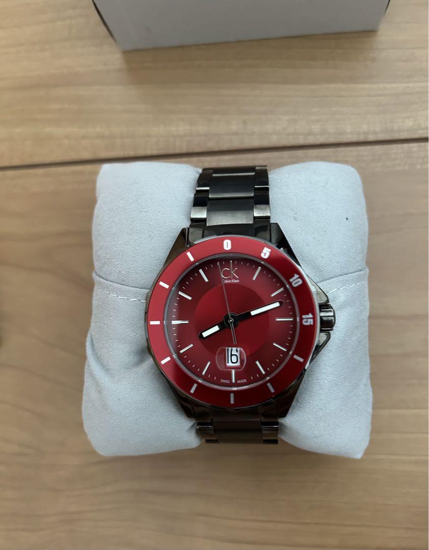 Calvin Klein Play Czerwony/Stal 45 Mm | eBay