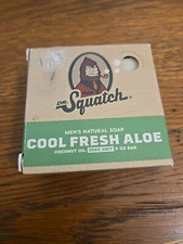 Dr. Squatch - Natural Soap -  Cool Fresh Aloe Bar - 5 oz.  - Zero Grit