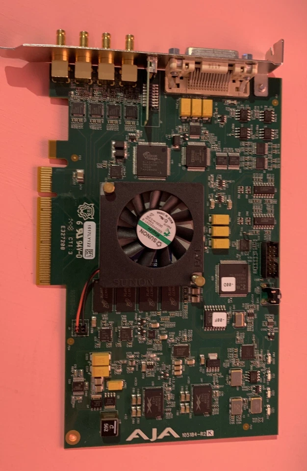 PAQUETE de tarjetas de E/S de video/audio PCIe HD/HDR AJA KONA 4 8 carriles: cables de ruptura + bonificación Foto 4 de 4