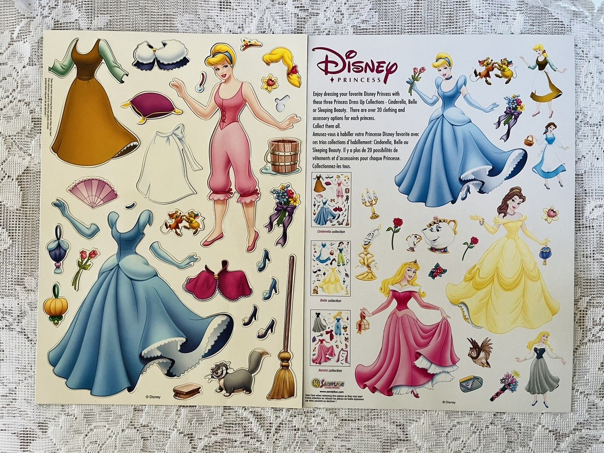 Retired Sandy Lion 6 3/4&quot; Disney Cinderella Magnetic Paper Doll 