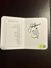 Jack Nicklaus Signed Masters Scorecard Augusta National Beckett LOA