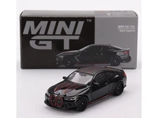 BMW M4 CSL BLACK SAPPHIRE 1/64 DIECAST MODEL CAR BY MINI GT MGT00703