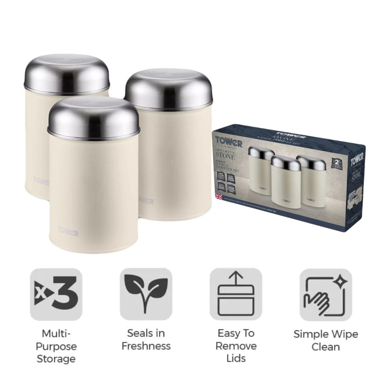 Tower Infinity Stone Set of 3 Storage Canisters
