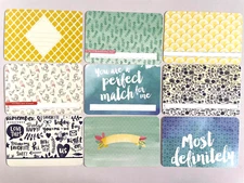 'BETTER TOGETHER' PROJECT LIFE CARDS  -  pack of 9 - 6" x 4"