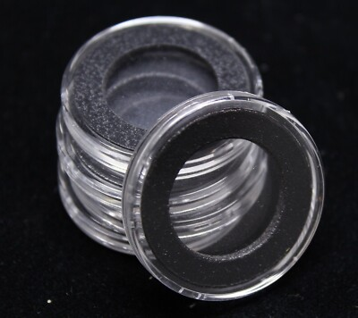 #ad #ad 10 Genuine Airtite Capsule Holders amp; 20mm Black Rings 1 10oz Silver Maple Leaf $12.95