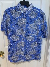 NWOT Lilly Pulitzer x Southern Tide Mens M Performance Polo Shirt Golf Boca Blue
