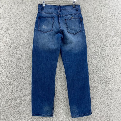 Jeans PD&C ragazzo taglia 16 blu denim rilassato gamba larga lavaggio med invecchiato 28 x 28 - Foto 8 di 10