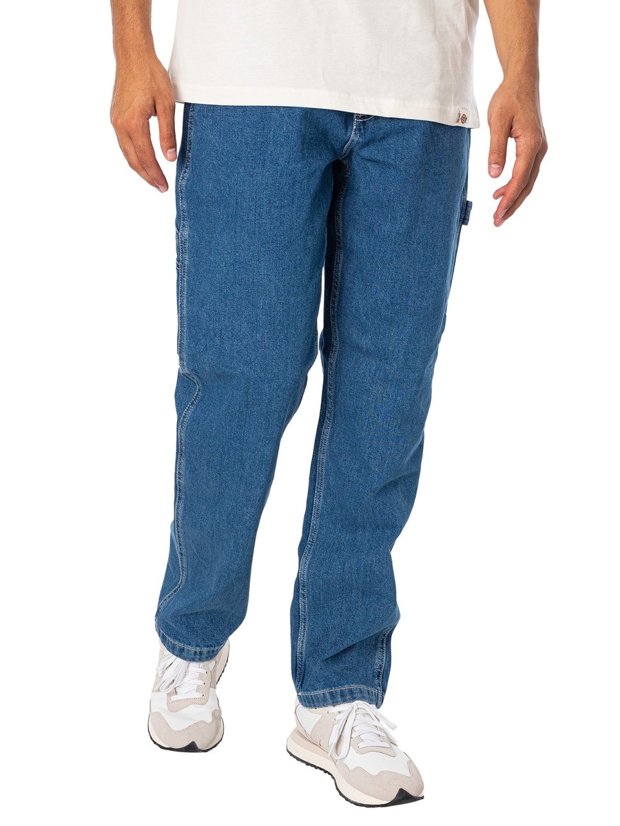 Dickies Garyville Carpenter Jeans Light Blue Dickie Pants Men's