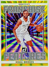 Mikal Bridges SSP /25 2023-24 Donruss Franchise Features Holo Yellow Laser #2