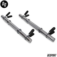 Bilanciere arricciacapelli bicipiti barra corta Desport 1 pollice - sollevamento pesi in acciaio cromato