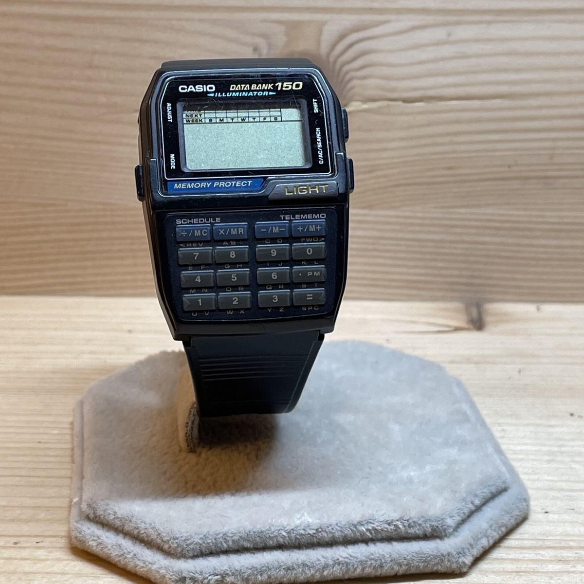 CASIO DATA BANK DBC-150 本体 Casio DBC-150 Telememo 150 Data Bank Digital Calculator Watch