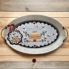 Pre-Washed Wool Blend Felt Penny Rug Kit - Bee Kind - Table Runner Kit