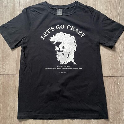 ナンバーナイン　let’s go crazy t シャツ Rare Number Nine Lets Go Crazy T-Shirt Size 2 Vintage Men