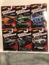 hot wheels fast and furious Series 1 , 2,4,6,7,8,9