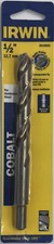 Irwin Tools 3016032 Single Cobalt Drill Bit with Reduced Shank, 1/2" x 6"