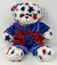 Build a Bear Patriotic America Stars Three Piece Outfit Leotard Jacket Pants 14  