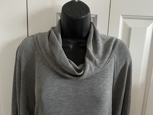 FP Movement Free People Sweet Flow Pullover Sweatshirt XS Gray Soft Side Ties - Picture 2 of 6