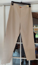 Limited Women's Chinos Side Zip Slim Leg Tailored Pants Cotton Beige Size 12 NWT