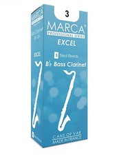 1 box of bass clarinet Marca Excel reeds 3