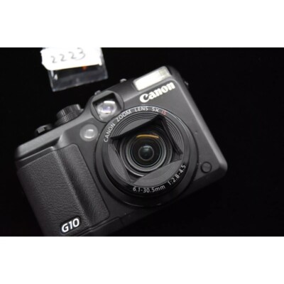 Canon PowerShot G10 14.7MP Compact Digital Camera Black 90% New