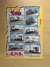 ALPHA H0 1:87 Neuheiten Blatt ohne Jahresangabe ADAC STW Cup zweiseitig gelocht