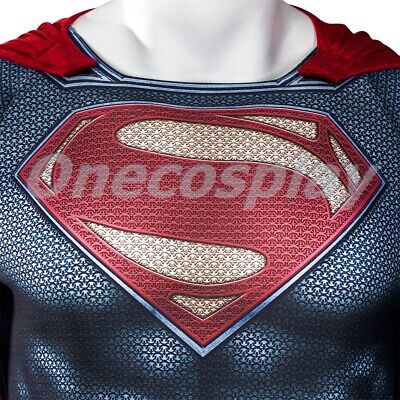 Man of Steel Superman Costume Cosplay Suit Clark Kent Jumpsuit Ver1