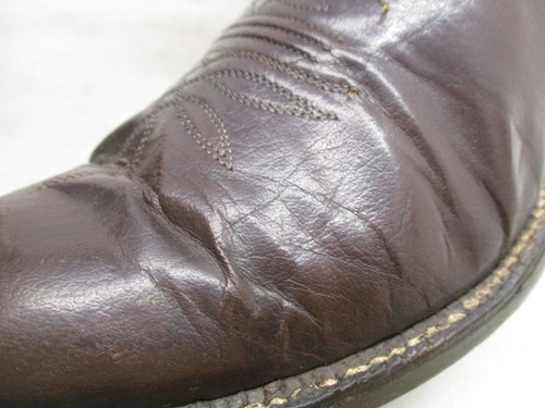 Tony Lama Schokoladenbraun Leder Cowboystiefel Herren Größe 8 D Stil 6567 - Bild 14 von 16