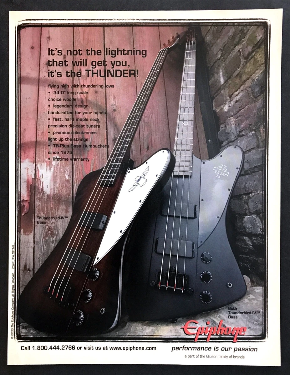 Epiphone thunderbird deals bass goth used