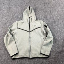 Nike Tech Fleece Hoodie Mens Medium Green Full Zip Jacket Windrunner CU4489-330